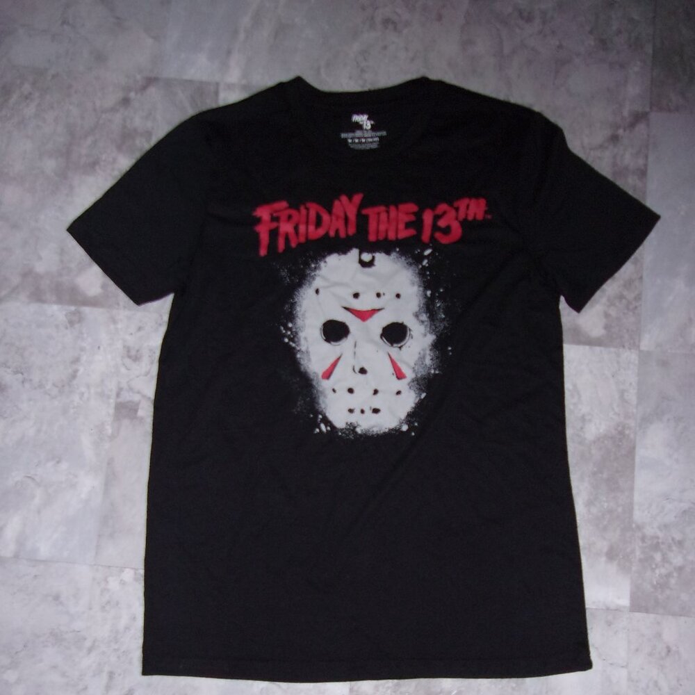 NEW friday 13th Jason size medium tee shirt top black graphic mens t